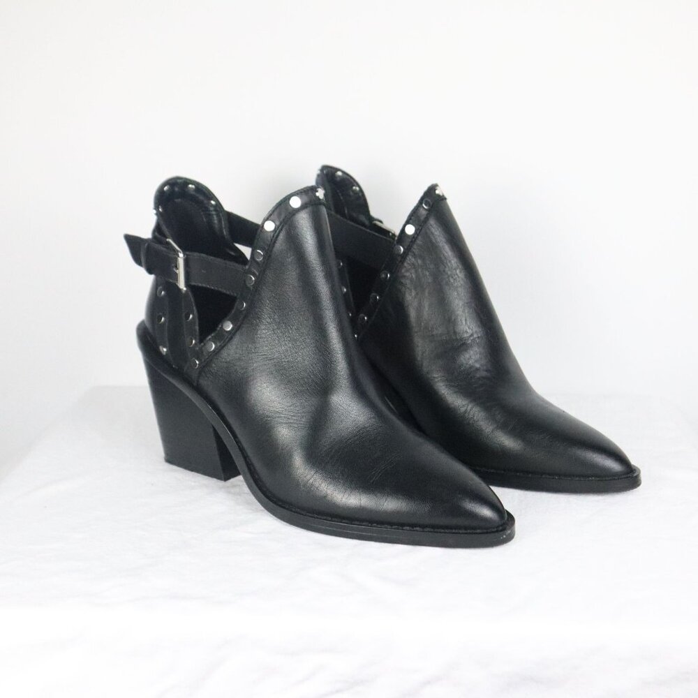 Woman's ALDO Eraodia Studded High Heel Boots Sz 8